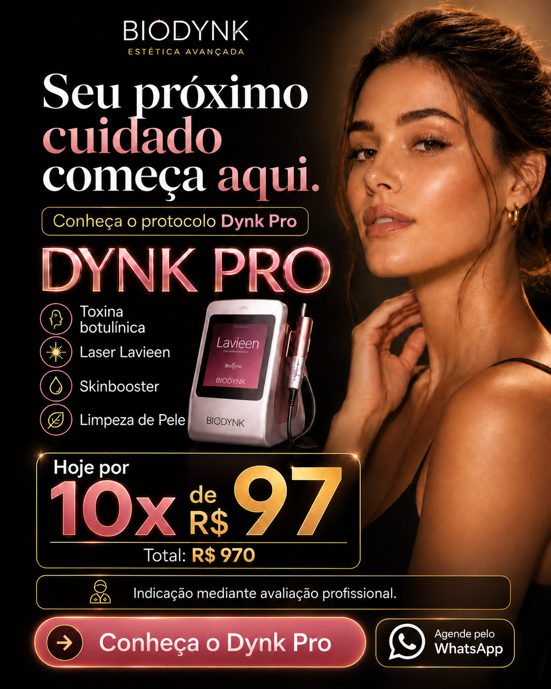 Campanha Dynk Pro Biodynk por 10 parcelas de R$97
