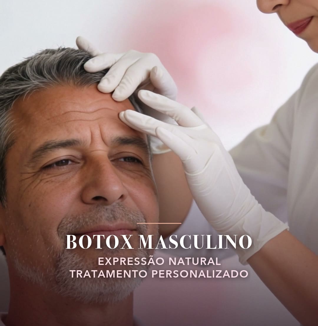 Botox Masculino na Biodynk: expressão natural e tratamento personalizado, 10x de R$79,90 sem juros.